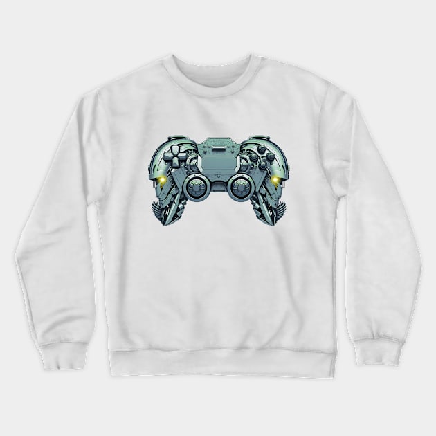 Robot Game Controller Crewneck Sweatshirt by AnAzArt